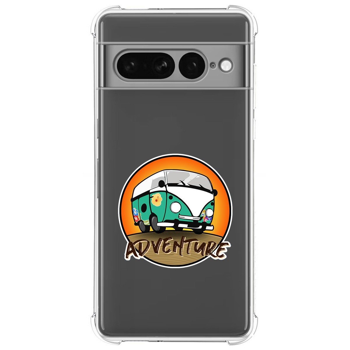 Funda Silicona Antigolpes para Google Pixel 7 Pro 5G diseño Adventure Dibujos