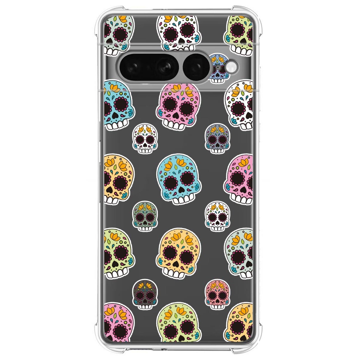 Funda Silicona Antigolpes para Google Pixel 7 Pro 5G diseño Catrina Dibujos
