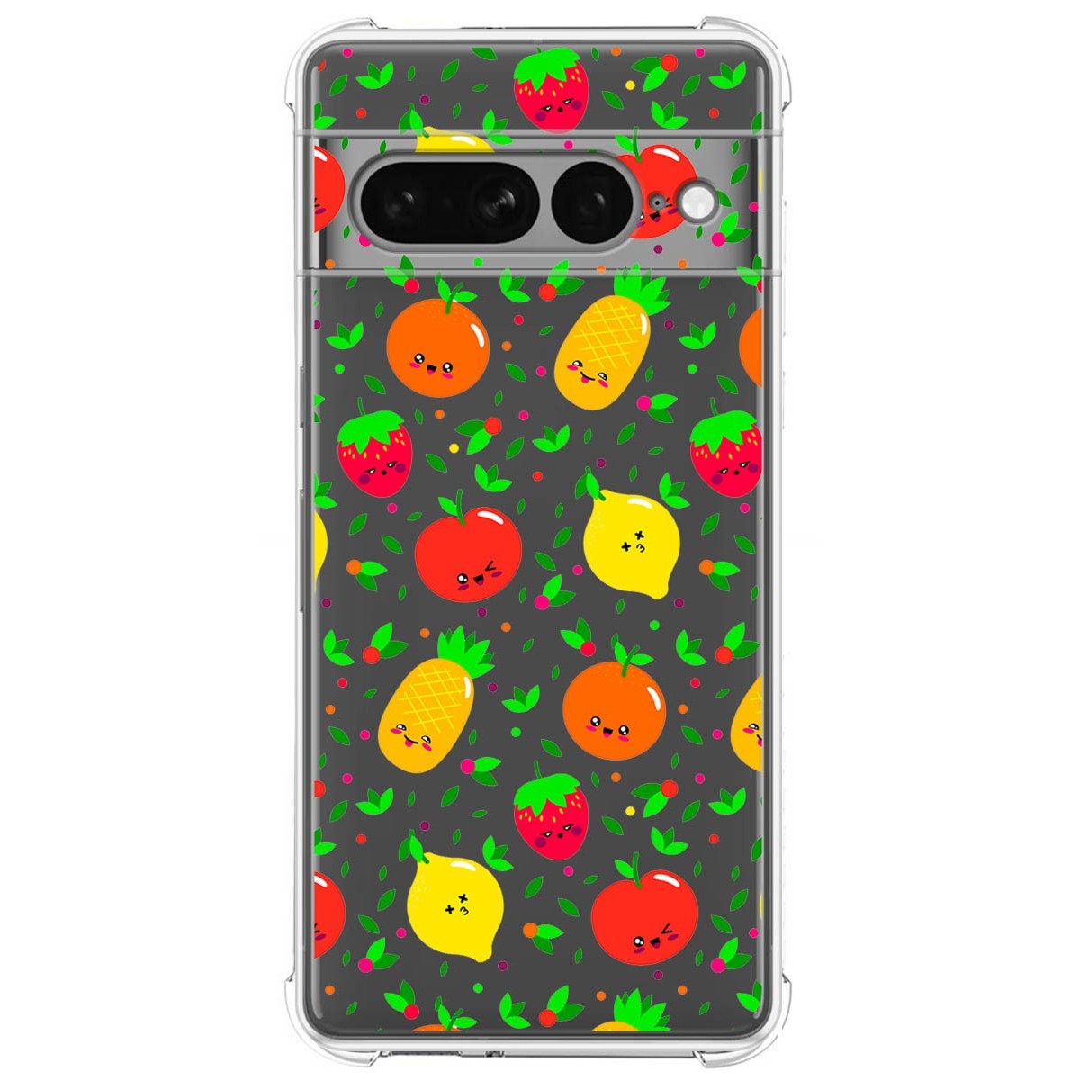 Funda Silicona Antigolpes para Google Pixel 7 Pro 5G diseño Frutas 01 Dibujos