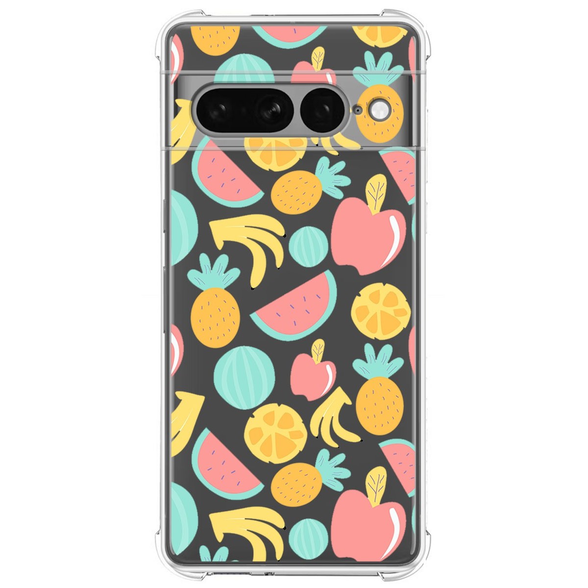 Funda Silicona Antigolpes para Google Pixel 7 Pro 5G diseño Frutas 02 Dibujos