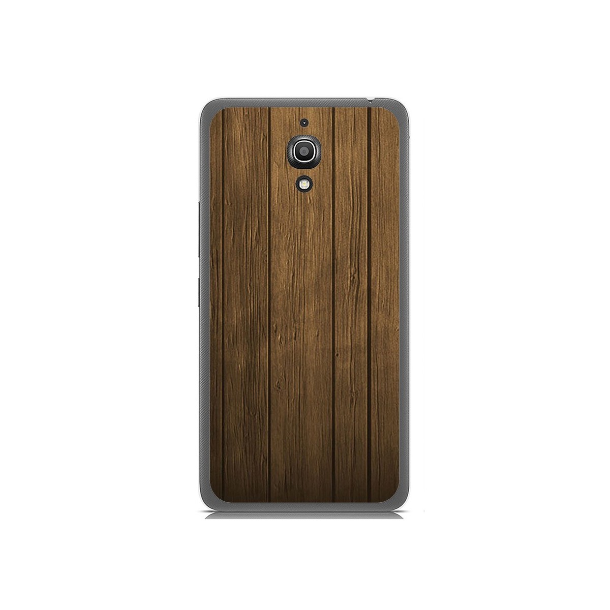 Funda Gel Tpu para Alcatel A2 Xl Diseño Madera Dibujos