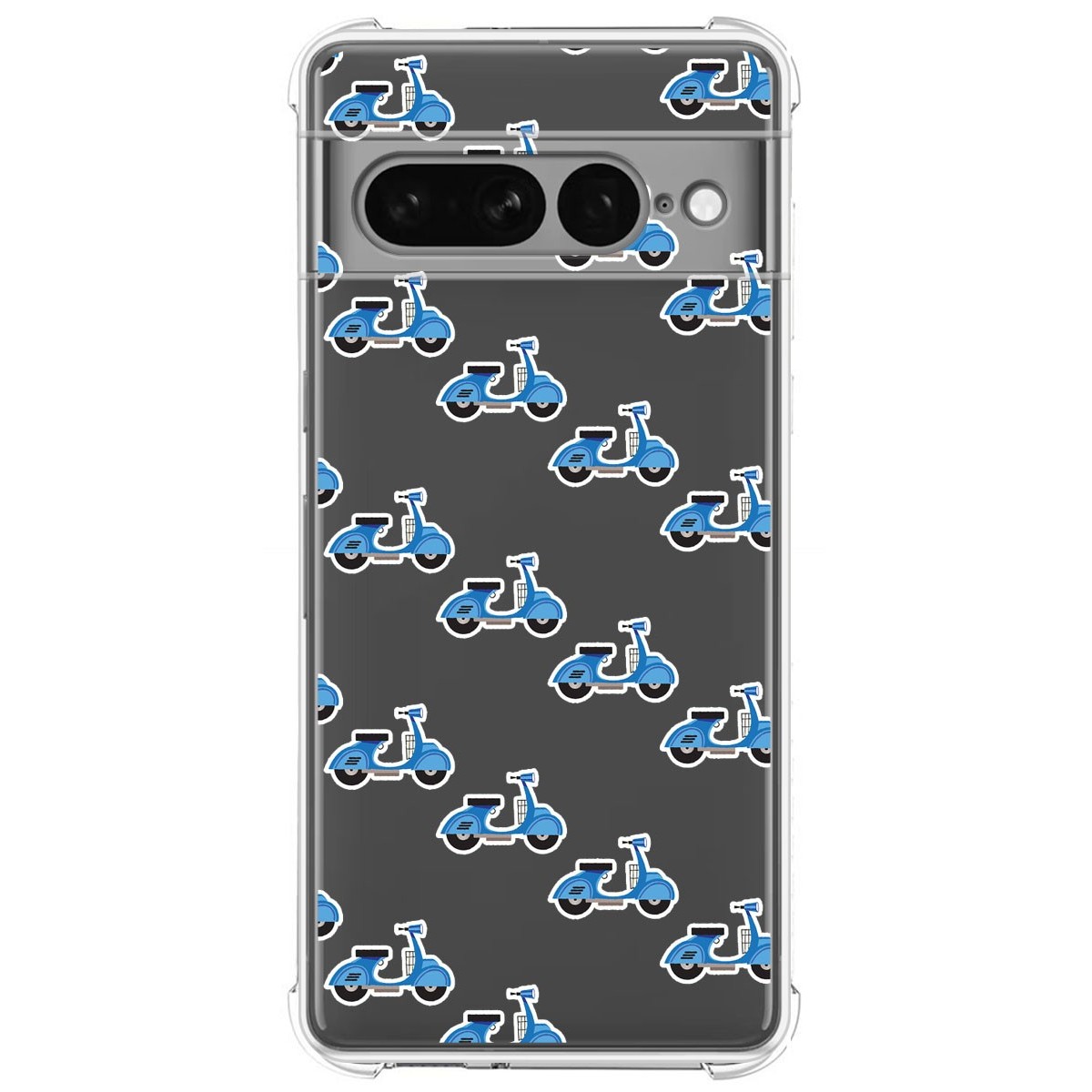 Funda Silicona Antigolpes para Google Pixel 7 Pro 5G diseño Scooter Dibujos