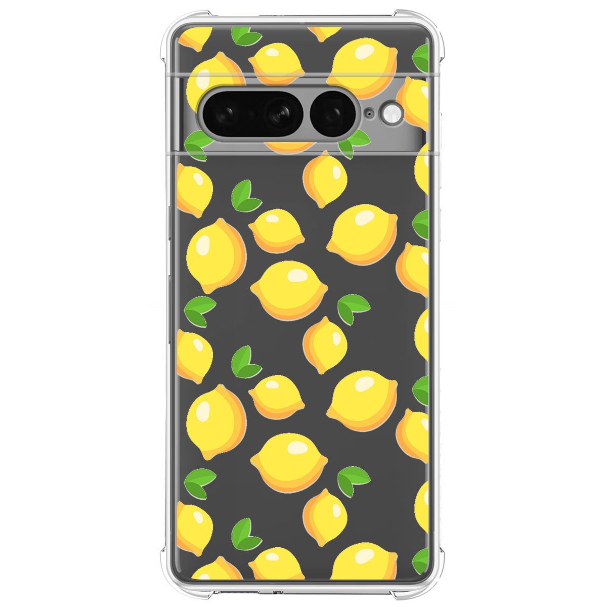 Funda Silicona Antigolpes para Google Pixel 7 Pro 5G diseño Limones Dibujos