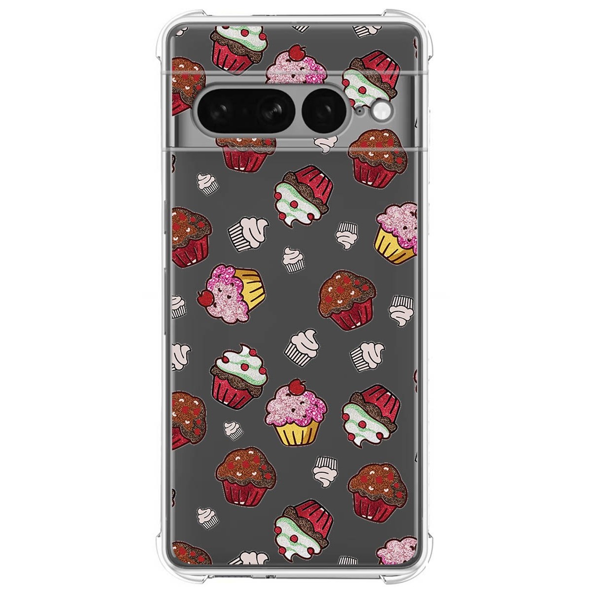 Funda Silicona Antigolpes para Google Pixel 7 Pro 5G diseño Muffins Dibujos