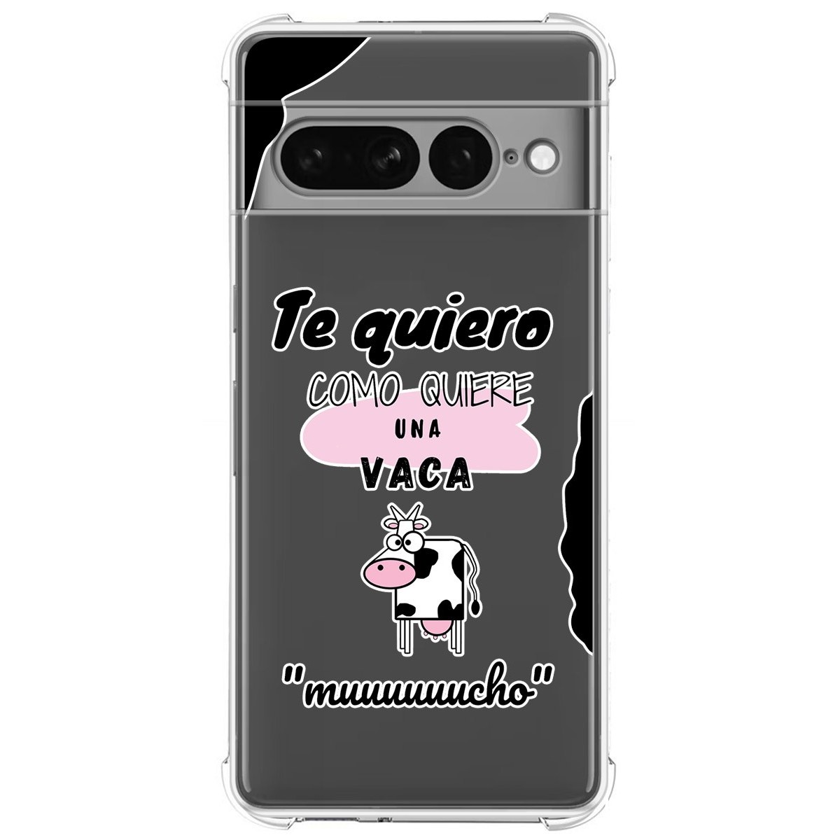 Funda Silicona Antigolpes para Google Pixel 7 Pro 5G diseño Vaca Dibujos