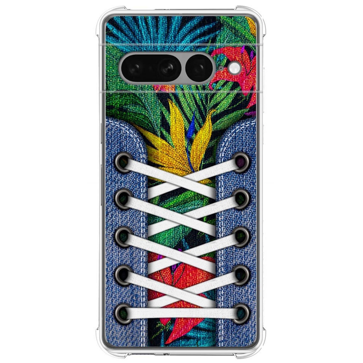 Funda Silicona Antigolpes para Google Pixel 7 Pro 5G diseño Zapatillas 12 Dibujos