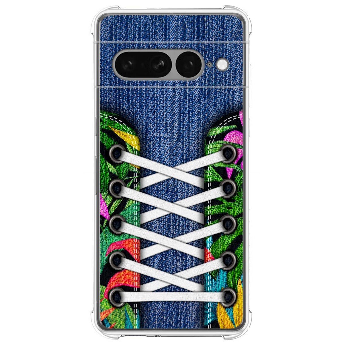 Funda Silicona Antigolpes para Google Pixel 7 Pro 5G diseño Zapatillas 13 Dibujos