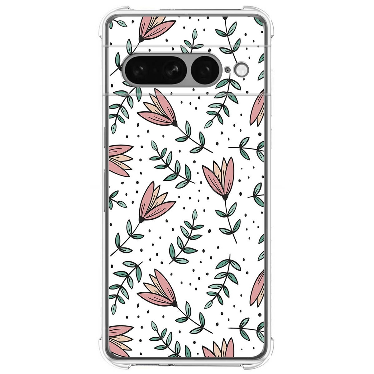 Funda Silicona Antigolpes para Google Pixel 7 Pro 5G diseño Flores 01 Dibujos