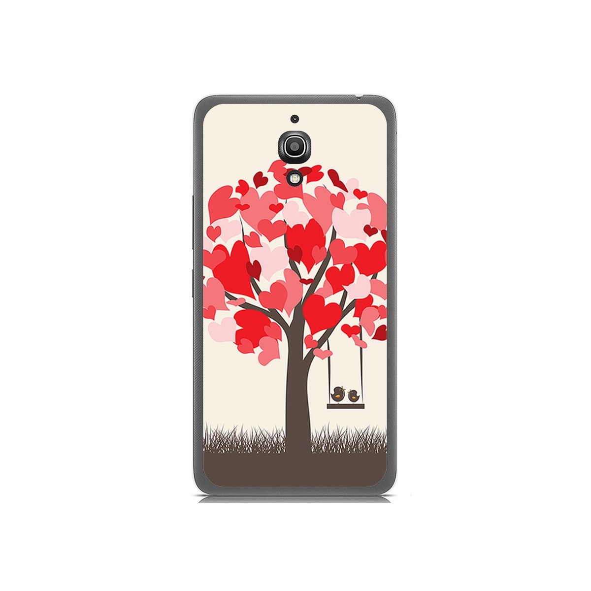 Funda Gel Tpu para Alcatel A2 Xl Diseño Pajaritos Dibujos