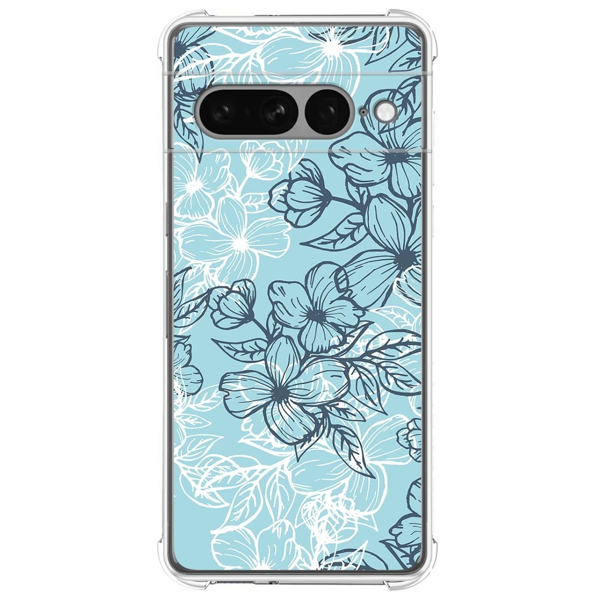 Funda Silicona Antigolpes para Google Pixel 7 Pro 5G diseño Flores 03 Dibujos