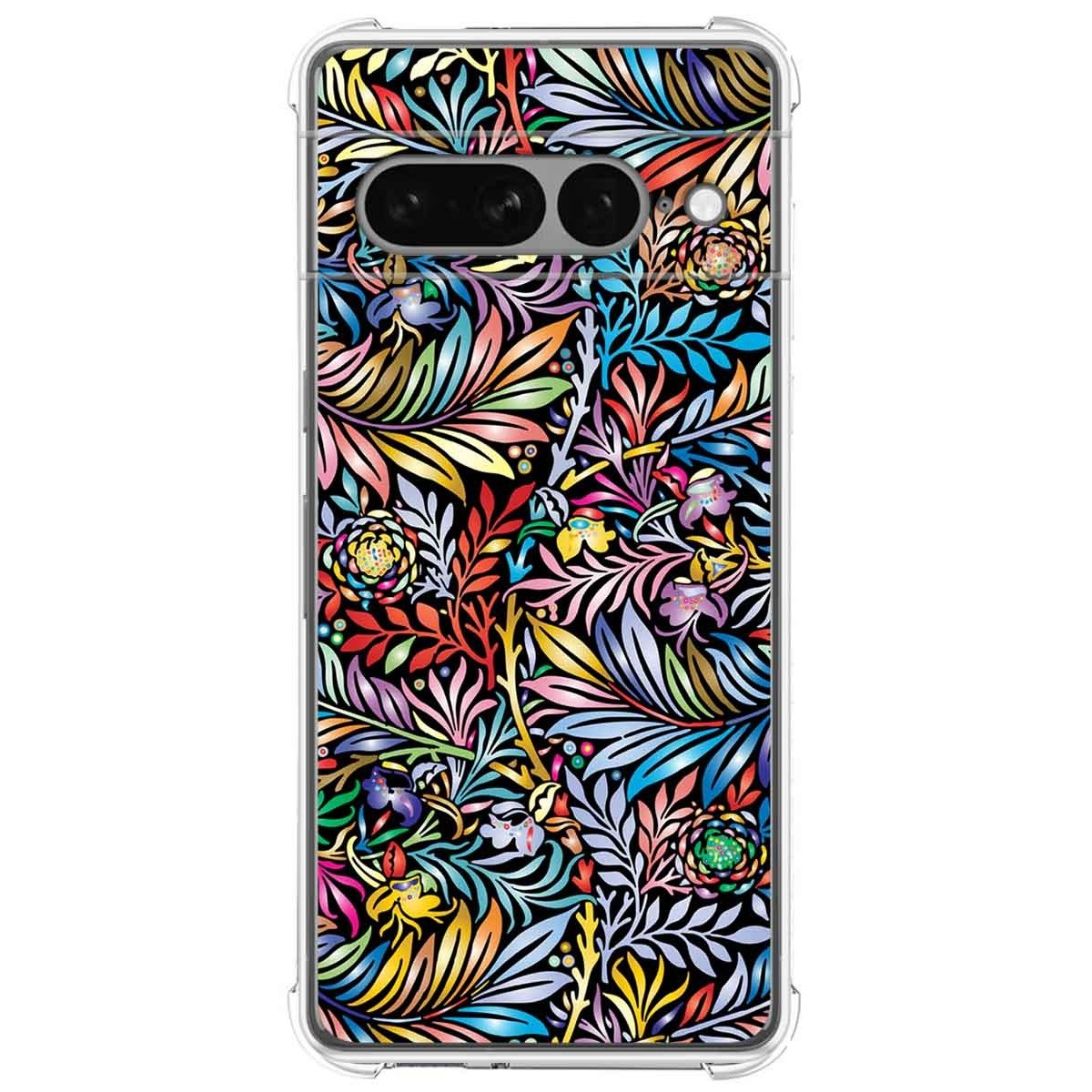 Funda Silicona Antigolpes para Google Pixel 7 Pro 5G diseño Flores 04 Dibujos