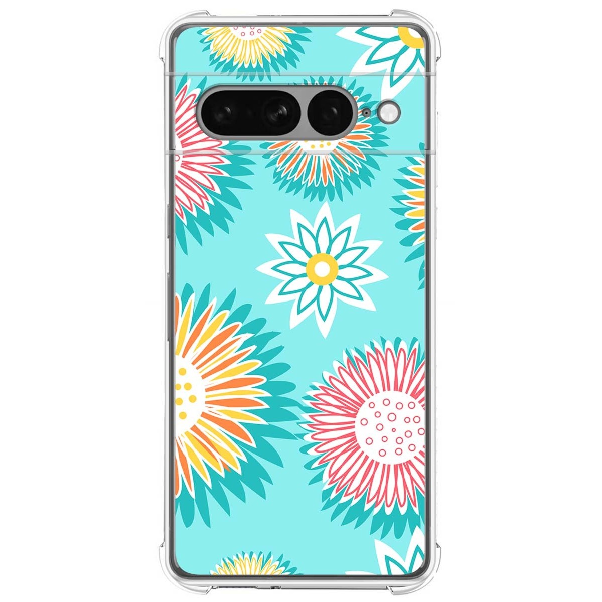 Funda Silicona Antigolpes para Google Pixel 7 Pro 5G diseño Flores 05 Dibujos
