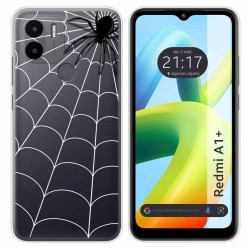 Funda Silicona Transparente para Xiaomi Redmi A1 Plus diseño Araña Dibujos