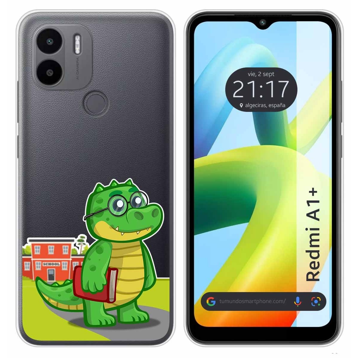 Funda Silicona Transparente para Xiaomi Redmi A1 Plus diseño Coco Dibujos