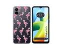 Funda Silicona Transparente para Xiaomi Redmi A1 Plus diseño Flamenco Dibujos