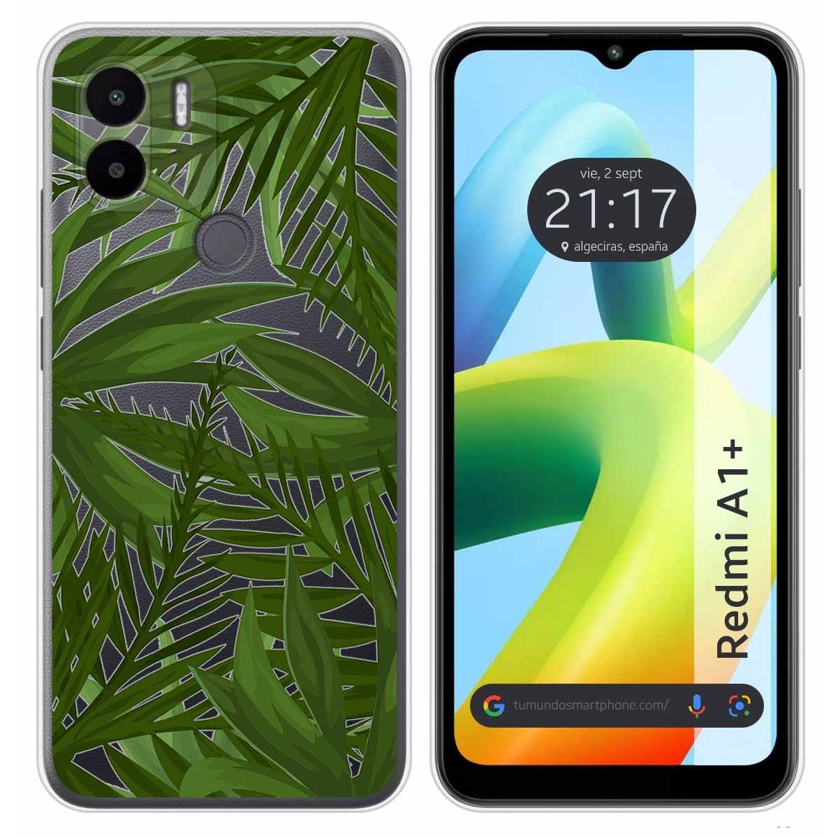 Funda Silicona Transparente para Xiaomi Redmi A1 Plus diseño Jungla Dibujos