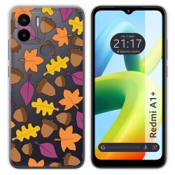 Funda Silicona Transparente para Xiaomi Redmi A1 Plus diseño Otoño Dibujos