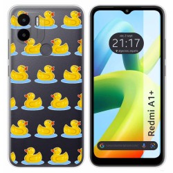 Funda Silicona Transparente para Xiaomi Redmi A1 Plus diseño Pato Dibujos