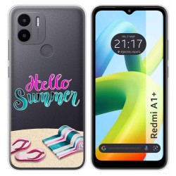 Funda Silicona Transparente para Xiaomi Redmi A1 Plus diseño Summer Dibujos