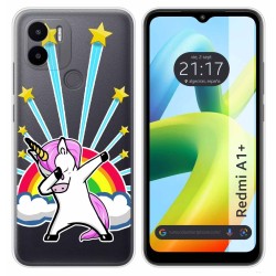Funda Silicona Transparente para Xiaomi Redmi A1 Plus diseño Unicornio Dibujos