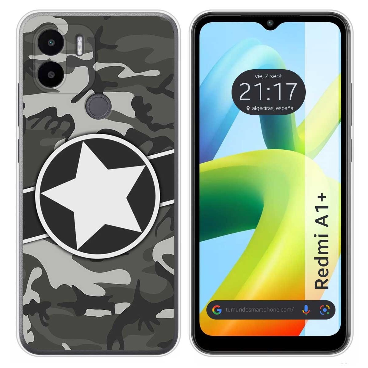 Funda Silicona para Xiaomi Redmi A1 Plus diseño Camuflaje 02 Dibujos