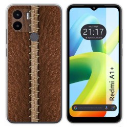 Funda Silicona para Xiaomi Redmi A1 Plus diseño Cuero 01 Dibujos
