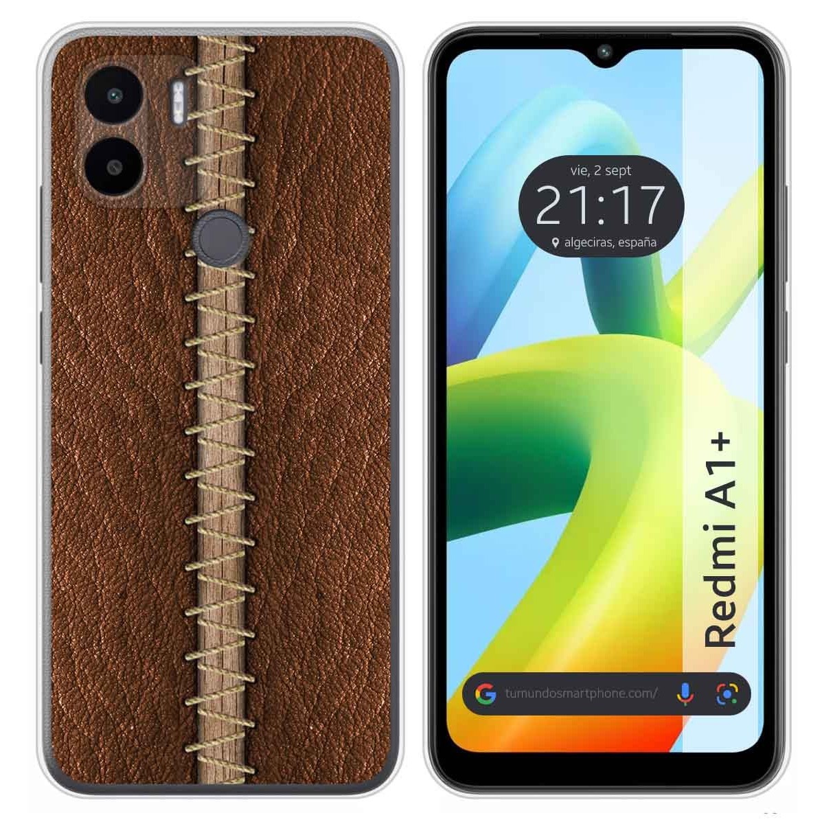 Funda Silicona para Xiaomi Redmi A1 Plus diseño Cuero 01 Dibujos