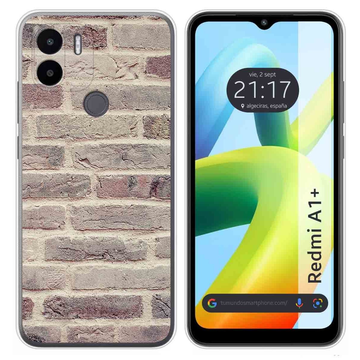 Funda Silicona para Xiaomi Redmi A1 Plus diseño Ladrillo 01 Dibujos