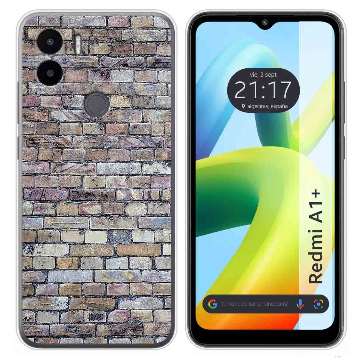 Funda Silicona para Xiaomi Redmi A1 Plus diseño Ladrillo 02 Dibujos