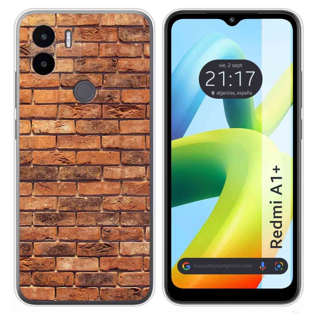 Funda Silicona para Xiaomi Redmi A1 Plus diseño Ladrillo 04 Dibujos