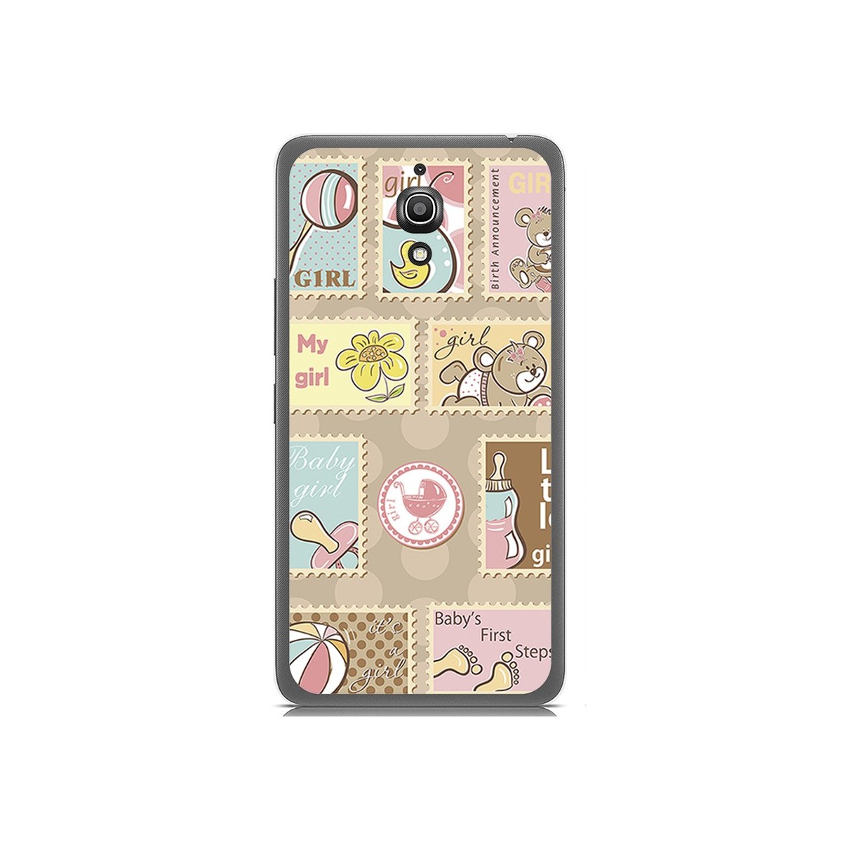 Funda Gel Tpu para Alcatel A2 Xl Diseño Sellos Dibujos