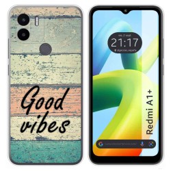 Funda Silicona para Xiaomi Redmi A1 Plus diseño Madera 01 Dibujos