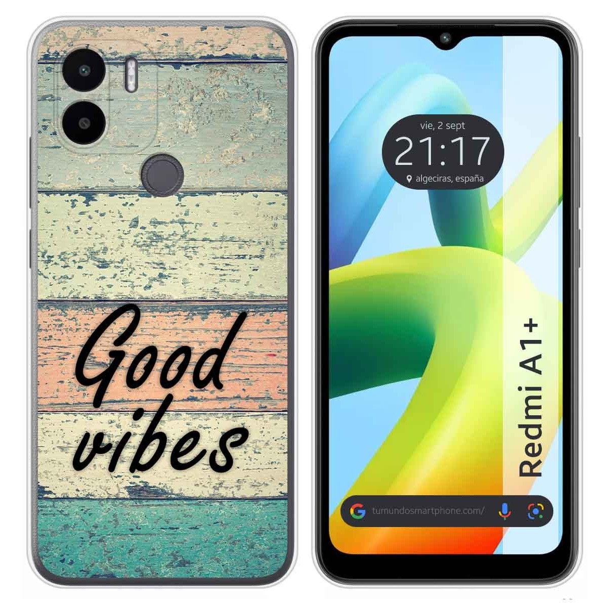Funda Silicona para Xiaomi Redmi A1 Plus diseño Madera 01 Dibujos