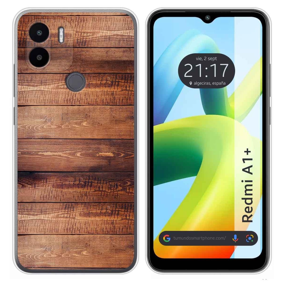 Funda Silicona para Xiaomi Redmi A1 Plus diseño Madera 02 Dibujos