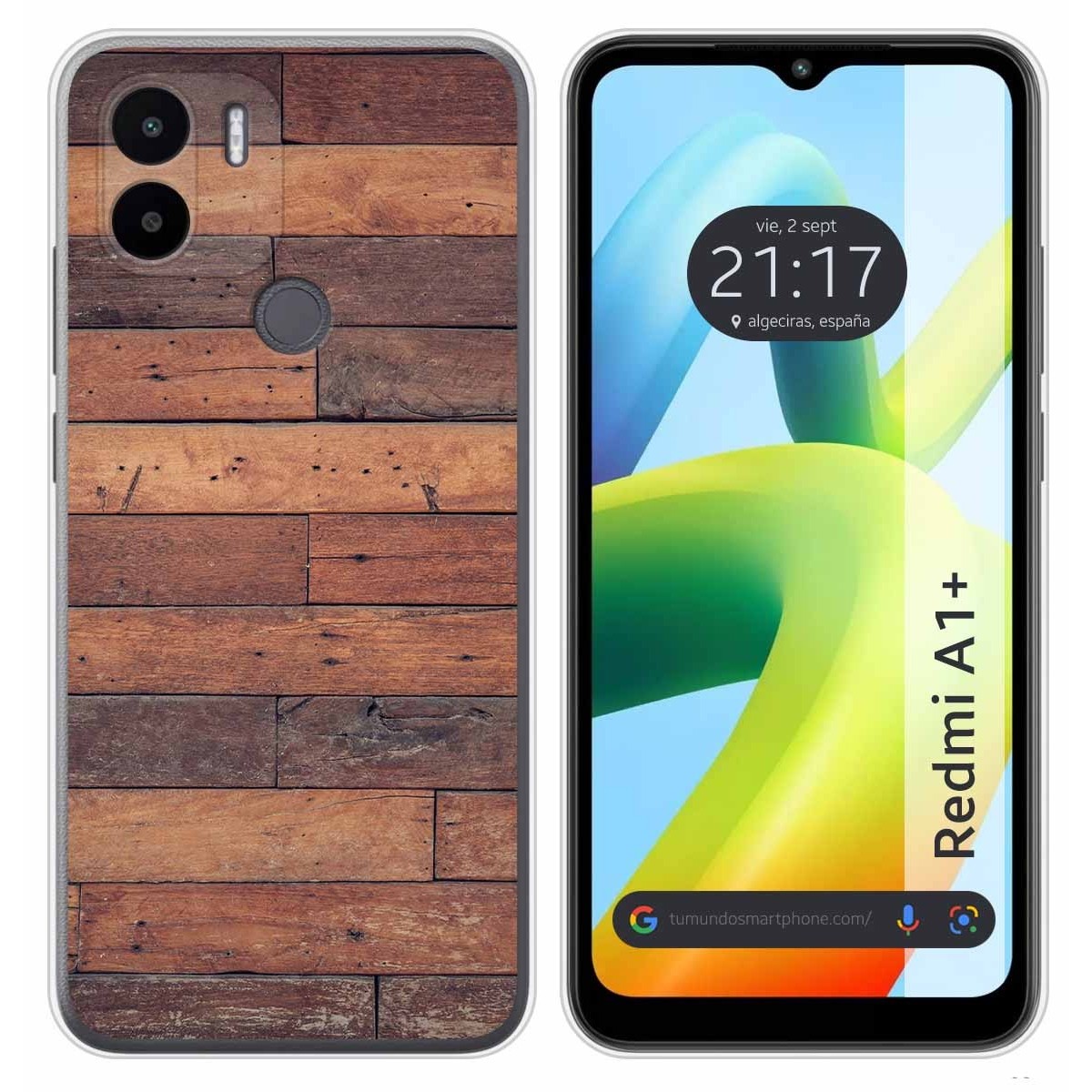 Funda Silicona para Xiaomi Redmi A1 Plus diseño Madera 03 Dibujos