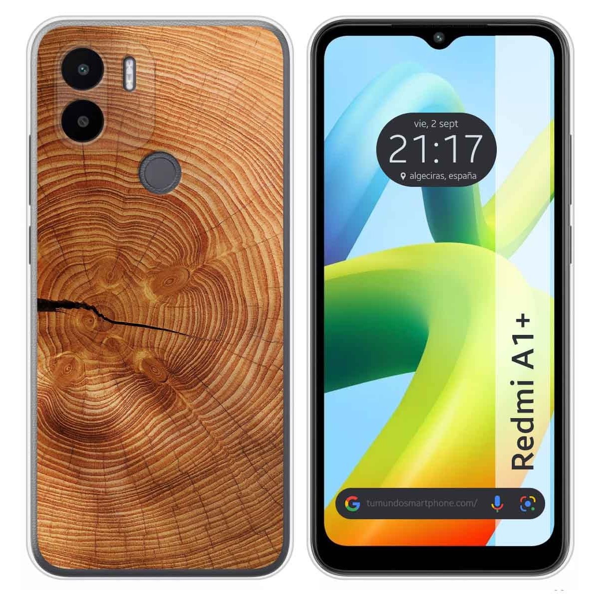Funda Silicona para Xiaomi Redmi A1 Plus diseño Madera 04 Dibujos