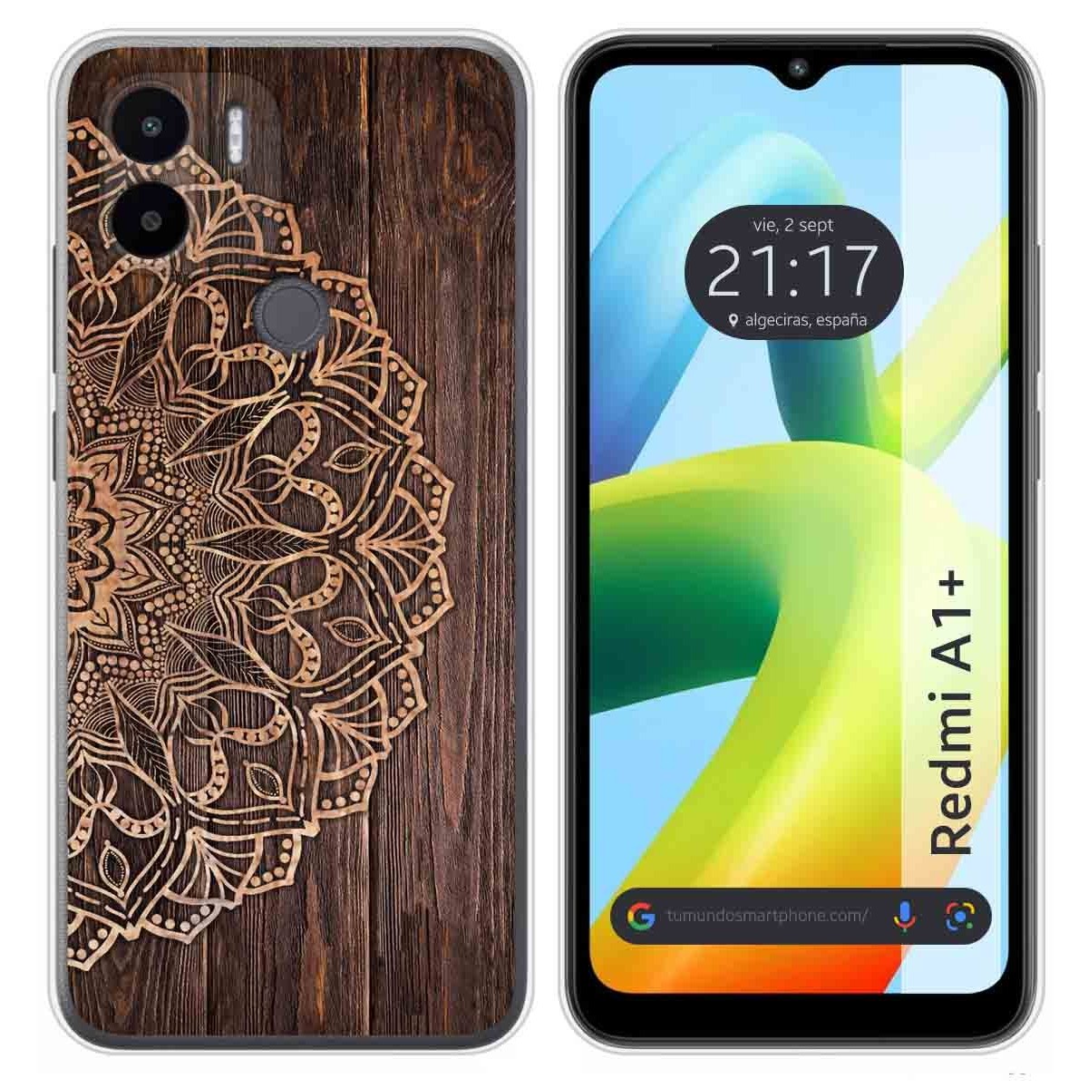 Funda Silicona para Xiaomi Redmi A1 Plus diseño Madera 06 Dibujos