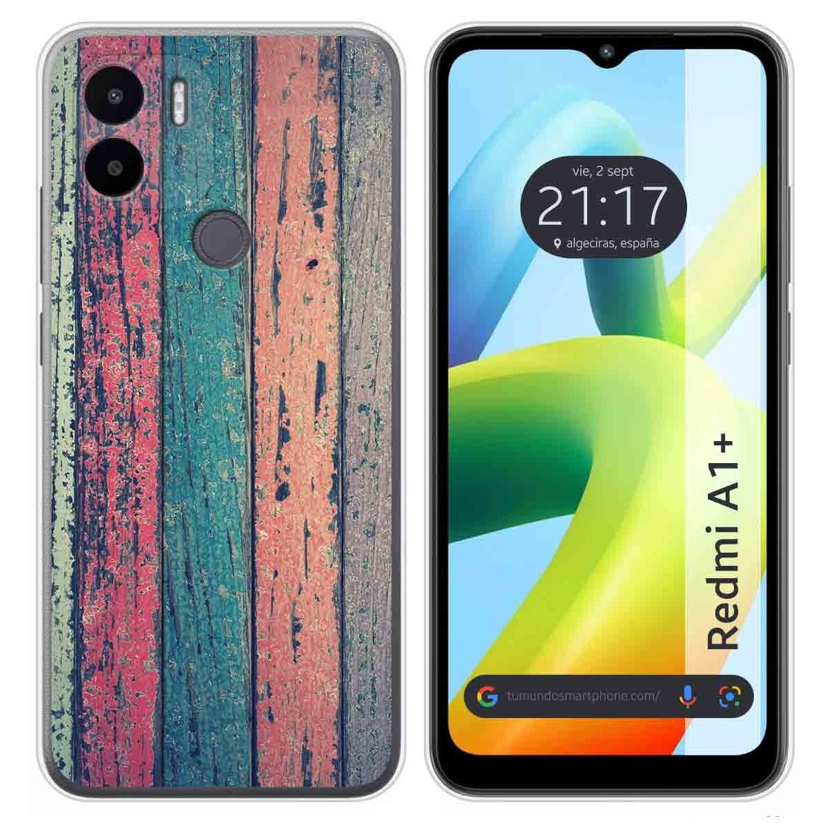 Funda Silicona para Xiaomi Redmi A1 Plus diseño Madera 10 Dibujos