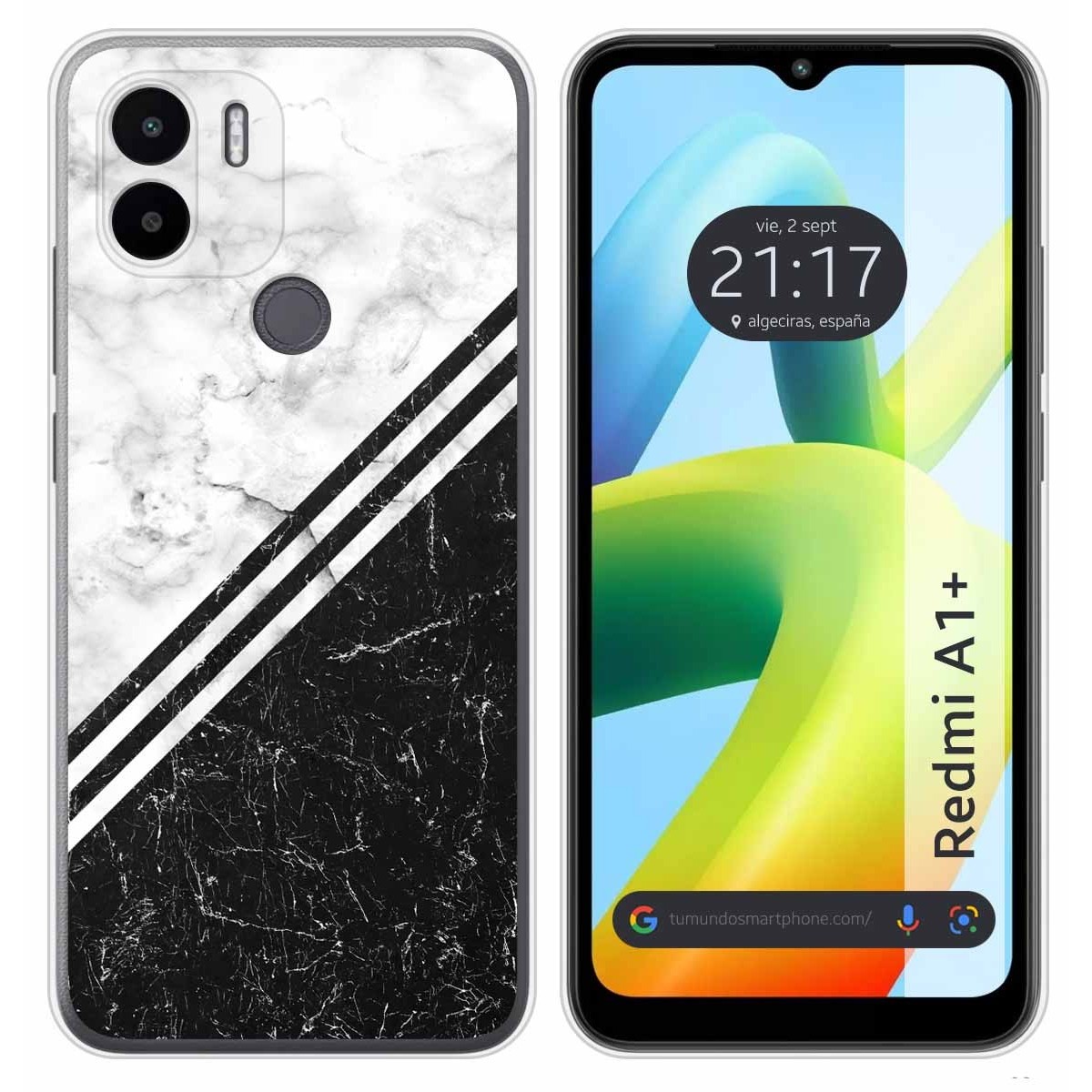 Funda Silicona para Xiaomi Redmi A1 Plus diseño Mármol 01 Dibujos