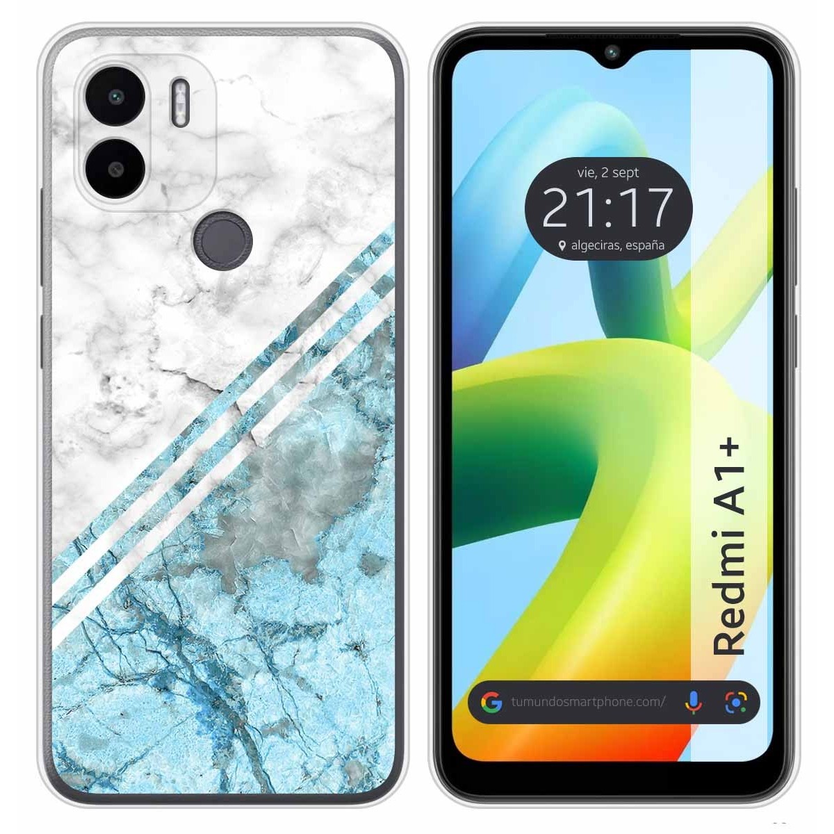 Funda Silicona para Xiaomi Redmi A1 Plus diseño Mármol 02 Dibujos