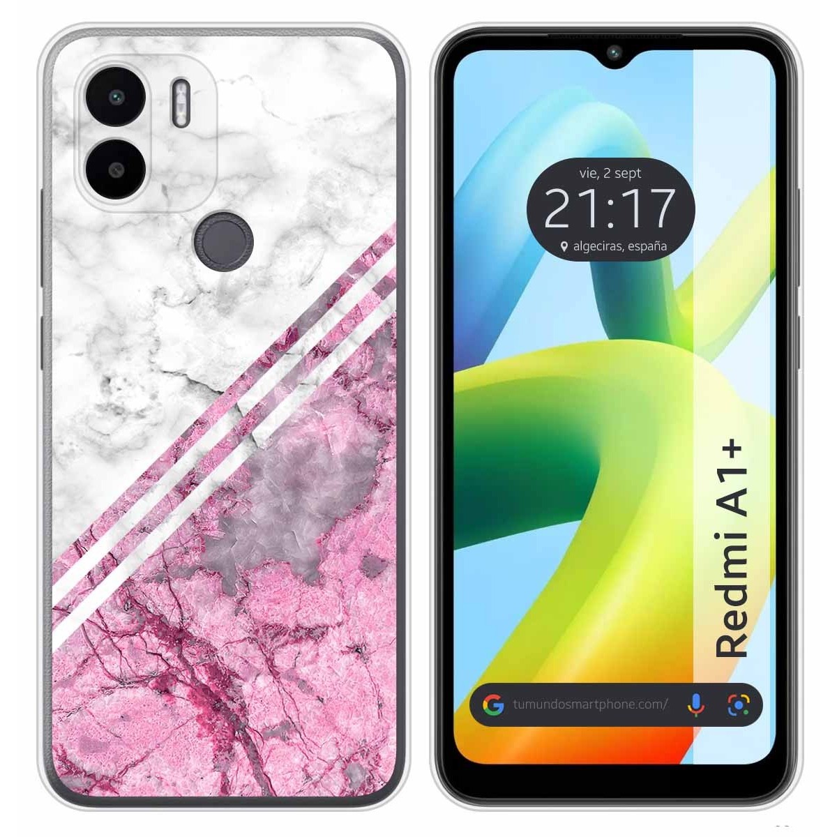 Funda Silicona para Xiaomi Redmi A1 Plus diseño Mármol 03 Dibujos