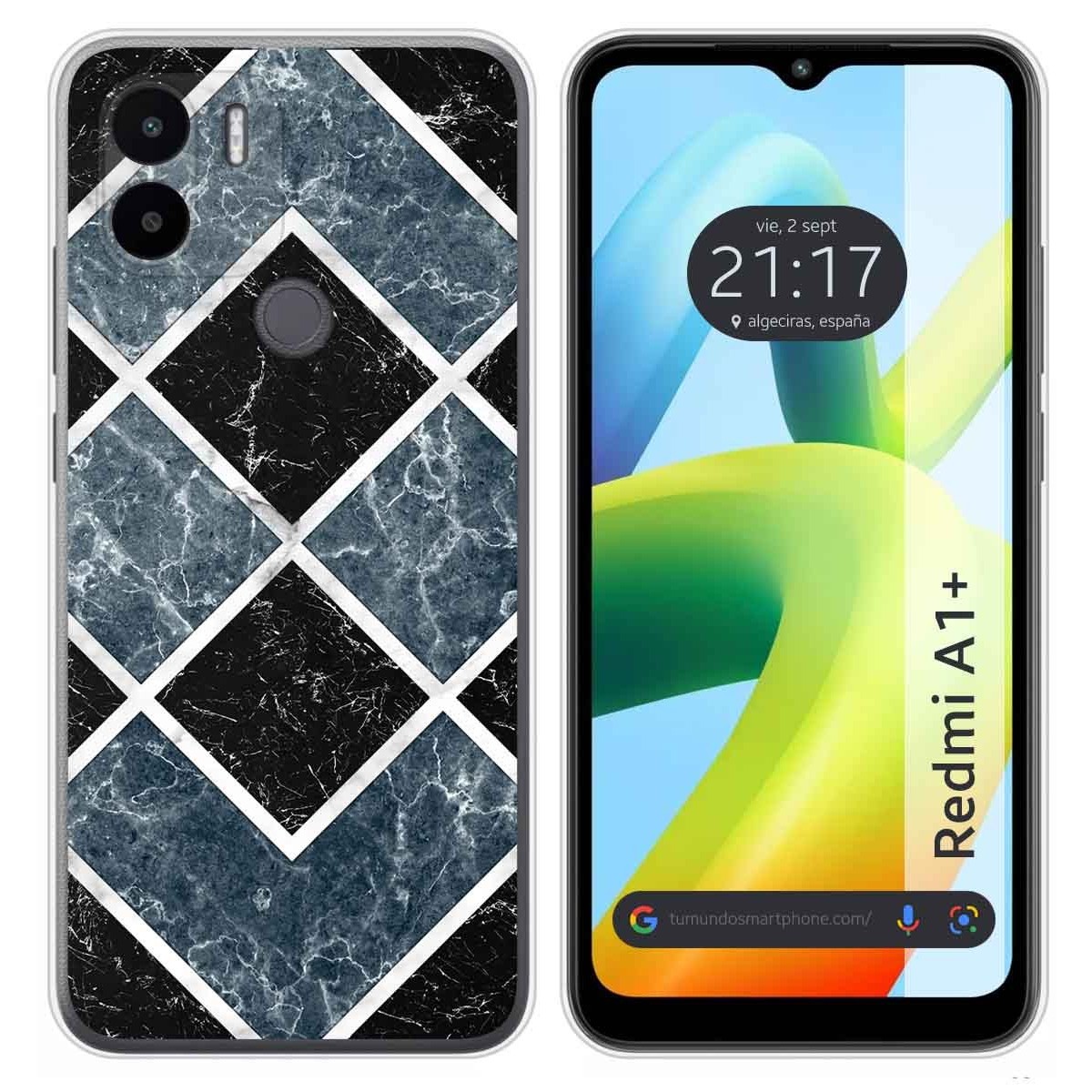 Funda Silicona para Xiaomi Redmi A1 Plus diseño Mármol 06 Dibujos