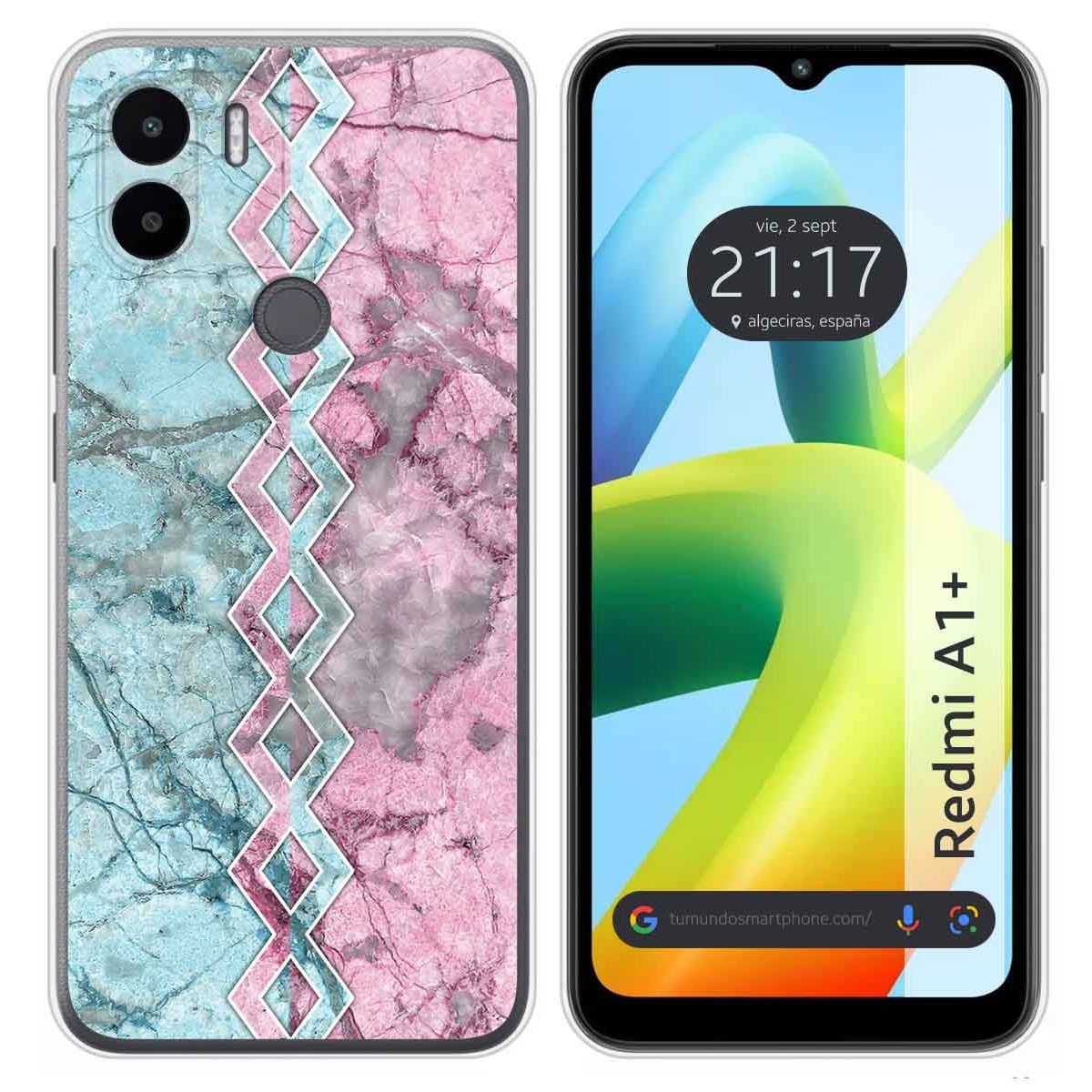 Funda Silicona para Xiaomi Redmi A1 Plus diseño Mármol 08 Dibujos