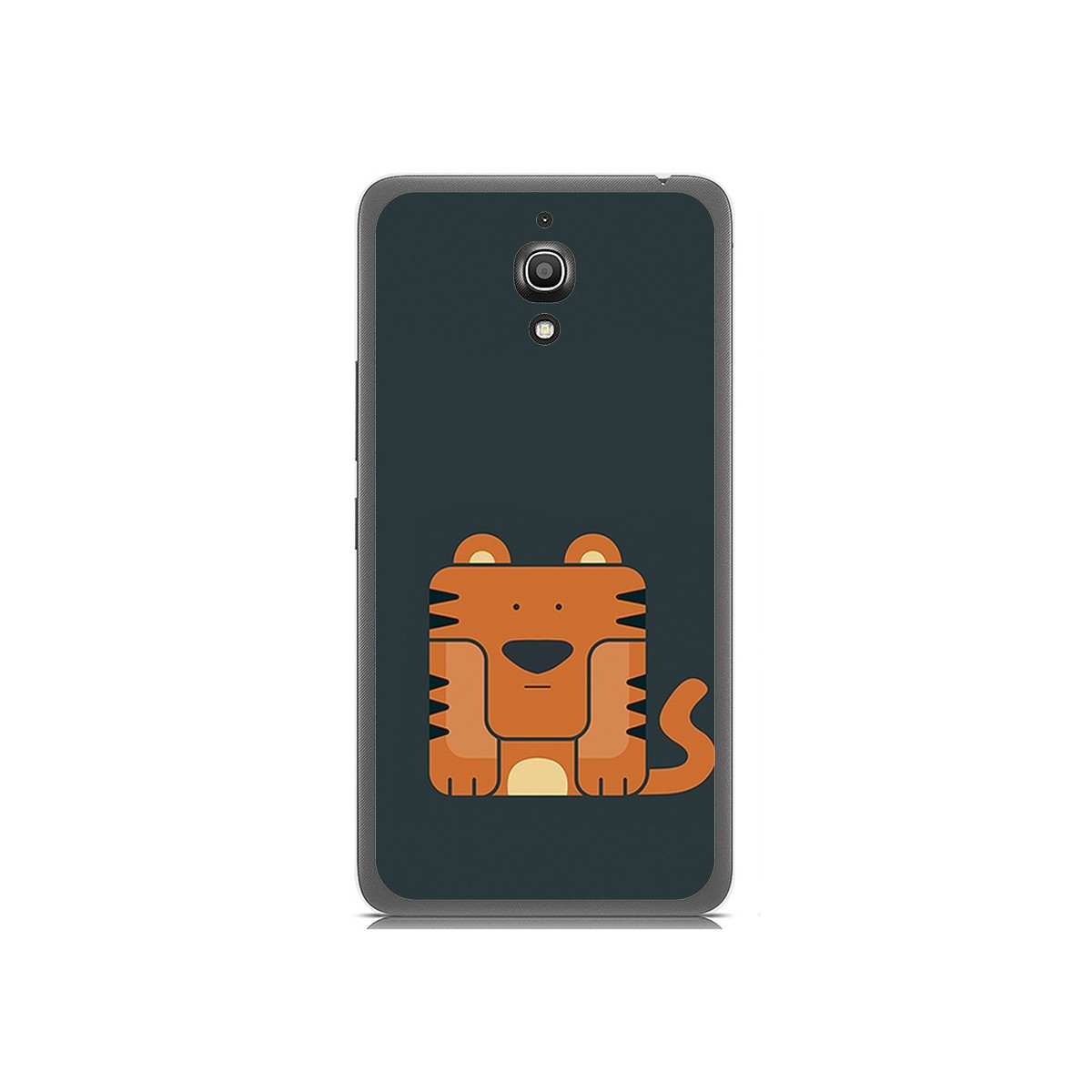 Funda Gel Tpu para Alcatel A2 Xl Diseño Tigre Dibujos