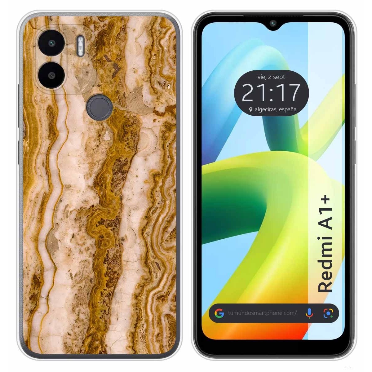 Funda Silicona para Xiaomi Redmi A1 Plus diseño Mármol 10 Dibujos