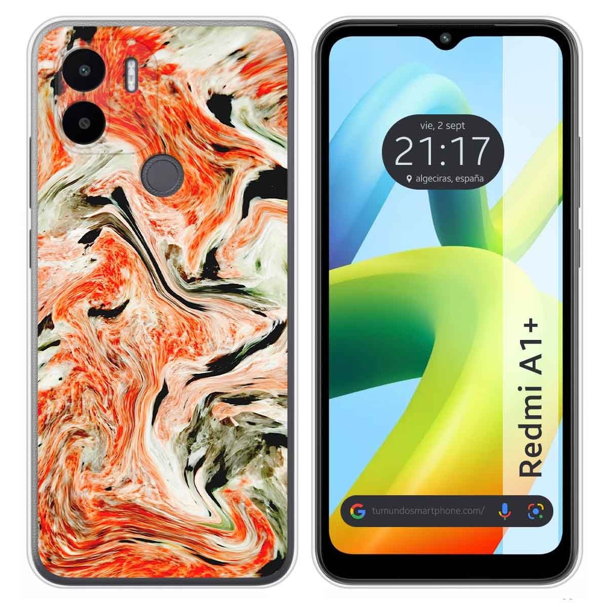Funda Silicona para Xiaomi Redmi A1 Plus diseño Mármol 12 Dibujos