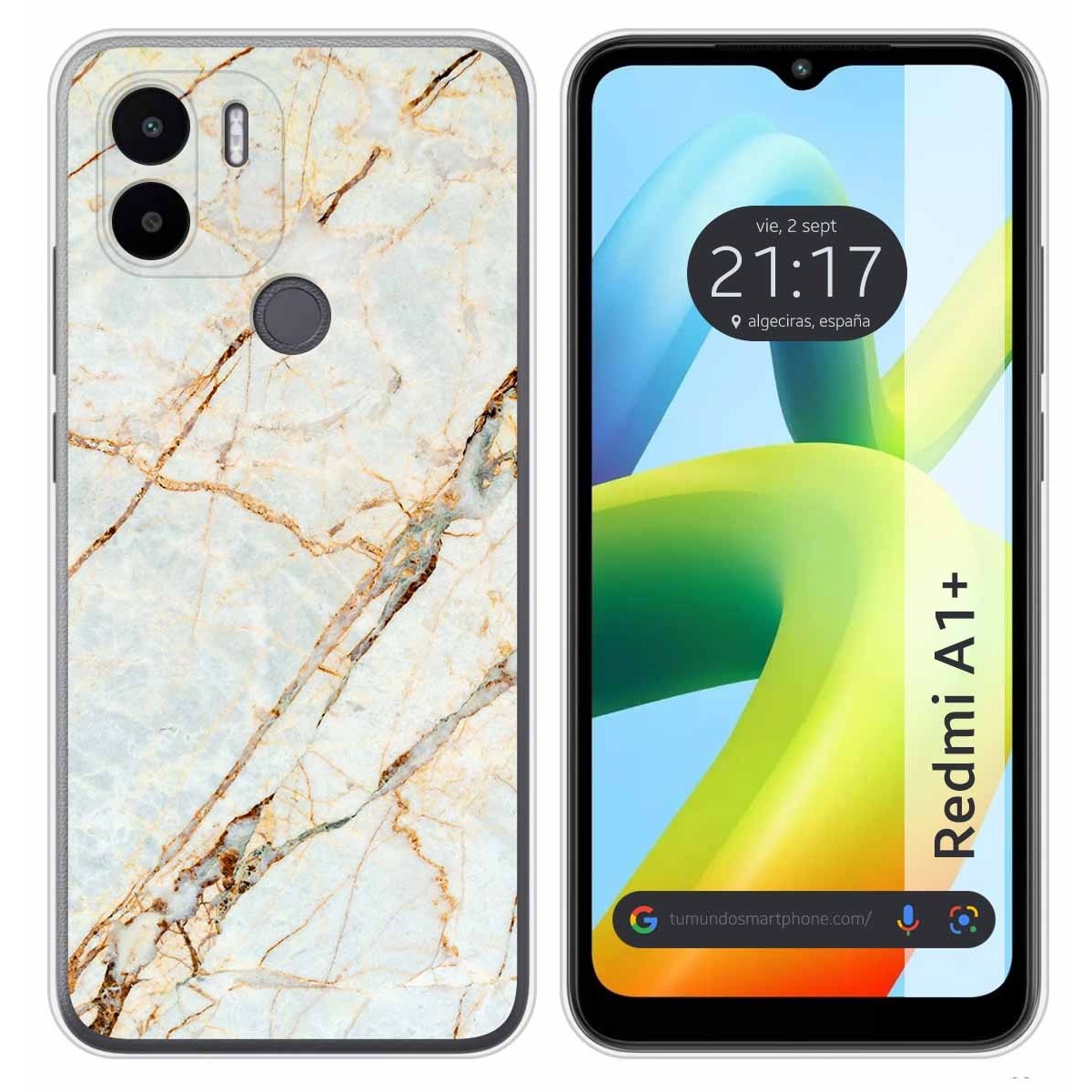 Funda Silicona para Xiaomi Redmi A1 Plus diseño Mármol 13 Dibujos