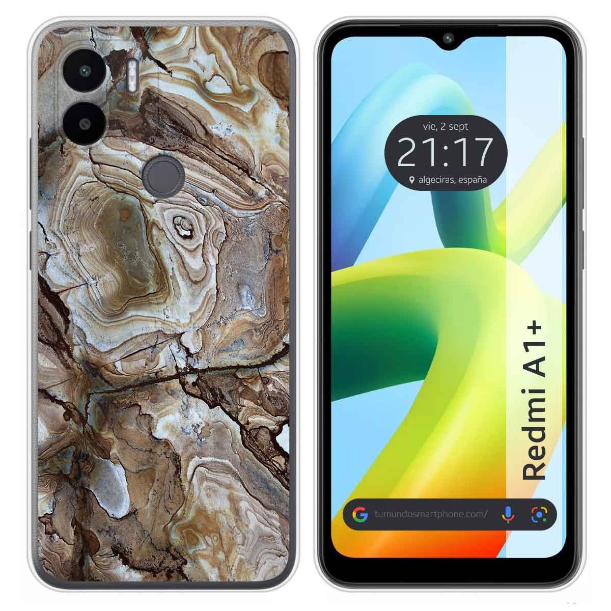 Funda Silicona para Xiaomi Redmi A1 Plus diseño Mármol 14 Dibujos