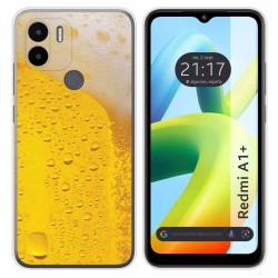 Funda Silicona para Xiaomi Redmi A1 Plus diseño Cerveza Dibujos