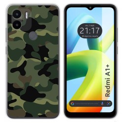 Funda Silicona para Xiaomi Redmi A1 Plus diseño Camuflaje Dibujos